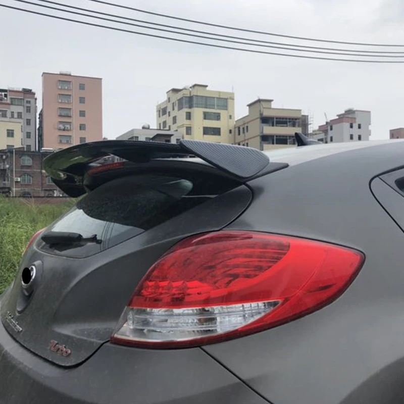 Применение для Hyundai Veloster спойлер 2012 13 14 15 2016 года глянцевое углеродное волокно/FRP