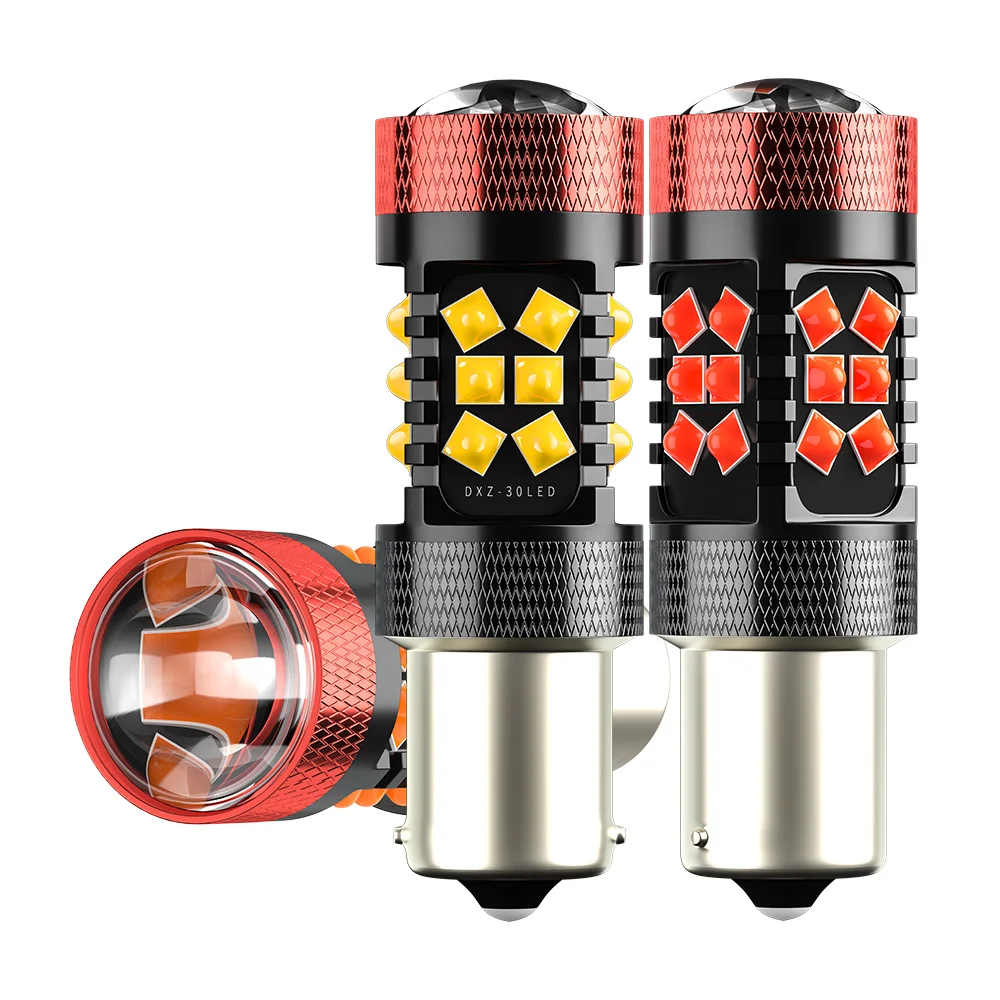 2 шт. автомобисветодиодный светодиодные лампы Canbus 1156 S25 BA15S P21W 30 smd 1200 лм 12