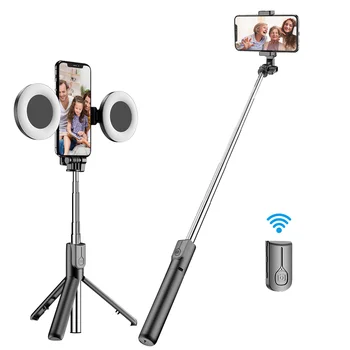 

Selfie Ring light Wireless bluetooth Selfie Stick With Remote Extendable Handheld Monopod Live Tripod For Xiaomi huawei iphone