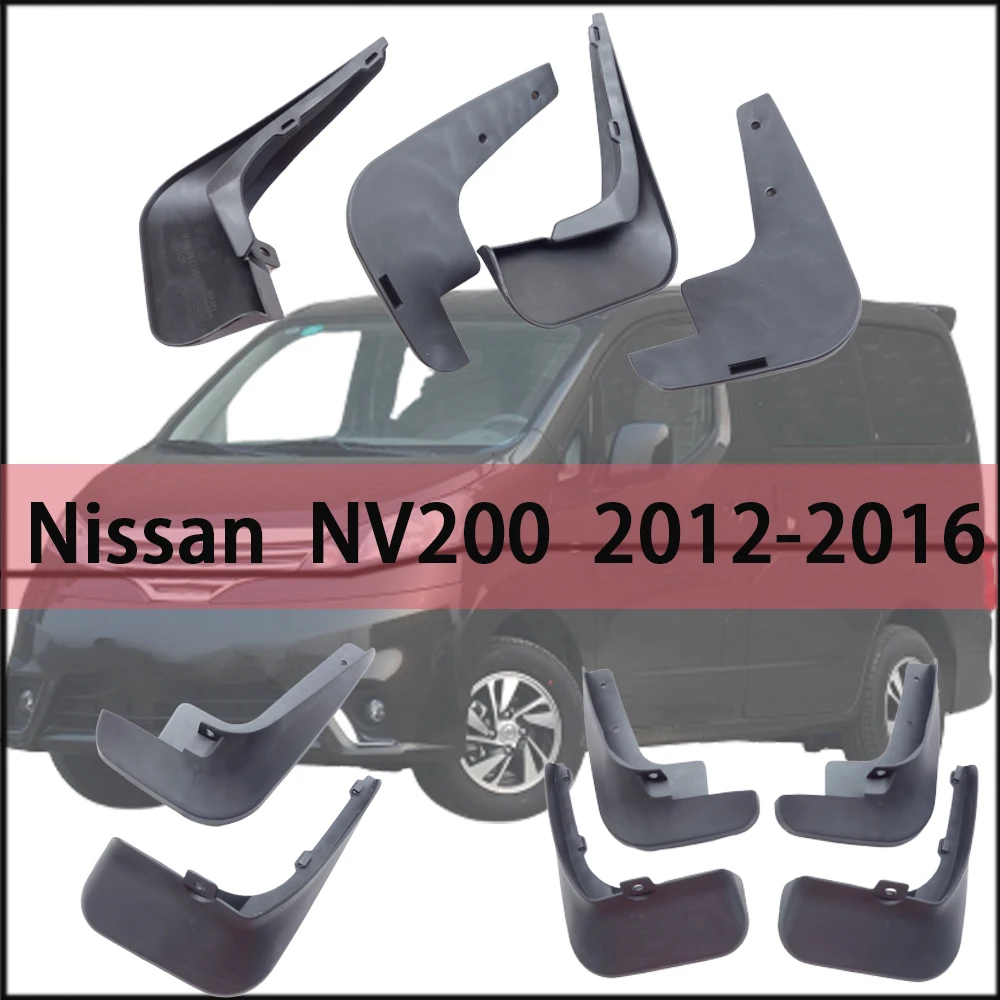 

For Nissan NV200 2012-2016 Front Rear Fender Splash Guards Car Accessories mudguard Mud flap mud splash Mud Flaps