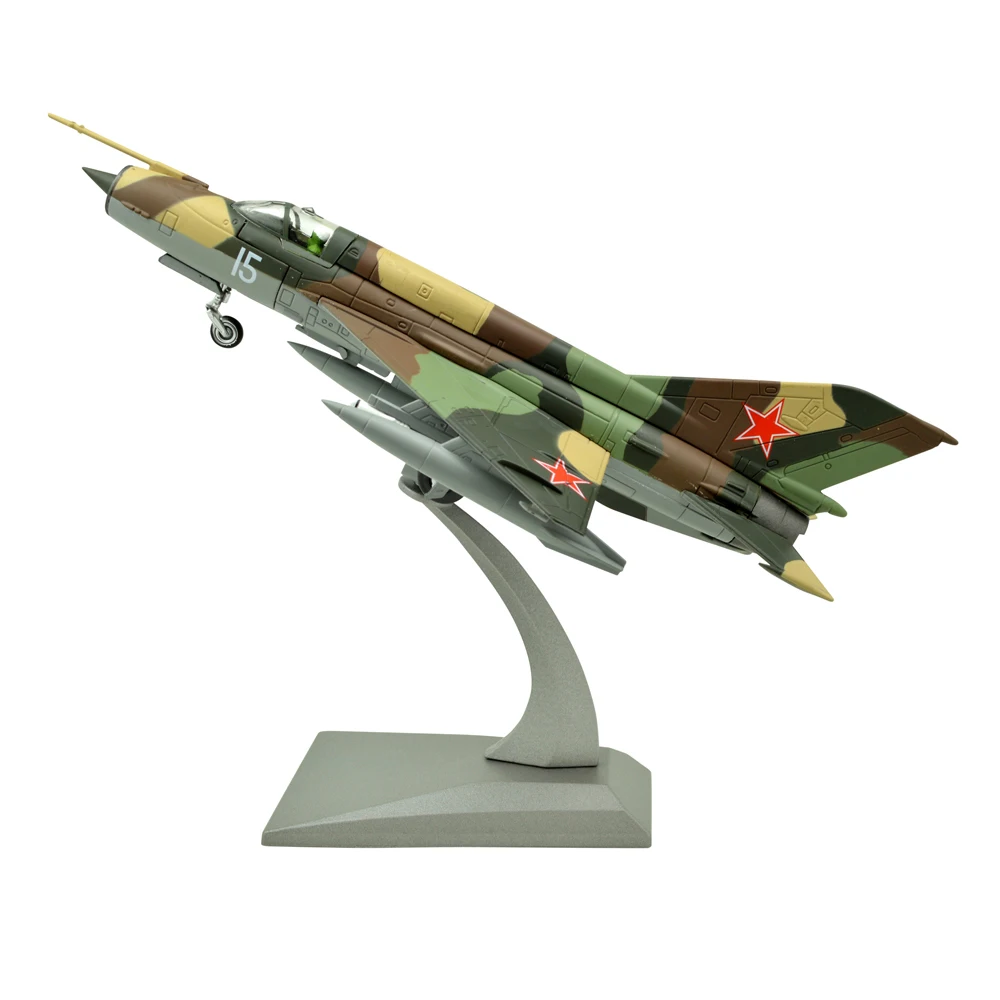 1:72 MIG-21 Fighter Aircraft Diecast Military Model Alloy Plane Office Decor