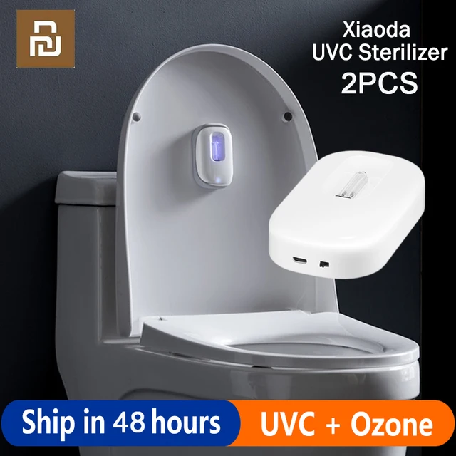 New Xiaoda Toilet UV Sterilizer UVC+Ozone Rechargeable Ultraviolet