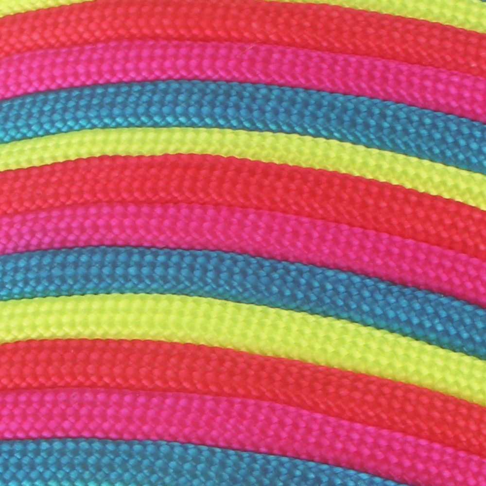 50 метров Радужный Паракорд шнур парашютный канат трос Tie Dye style type III 4 мм канат 7 Strand 550 Paracord