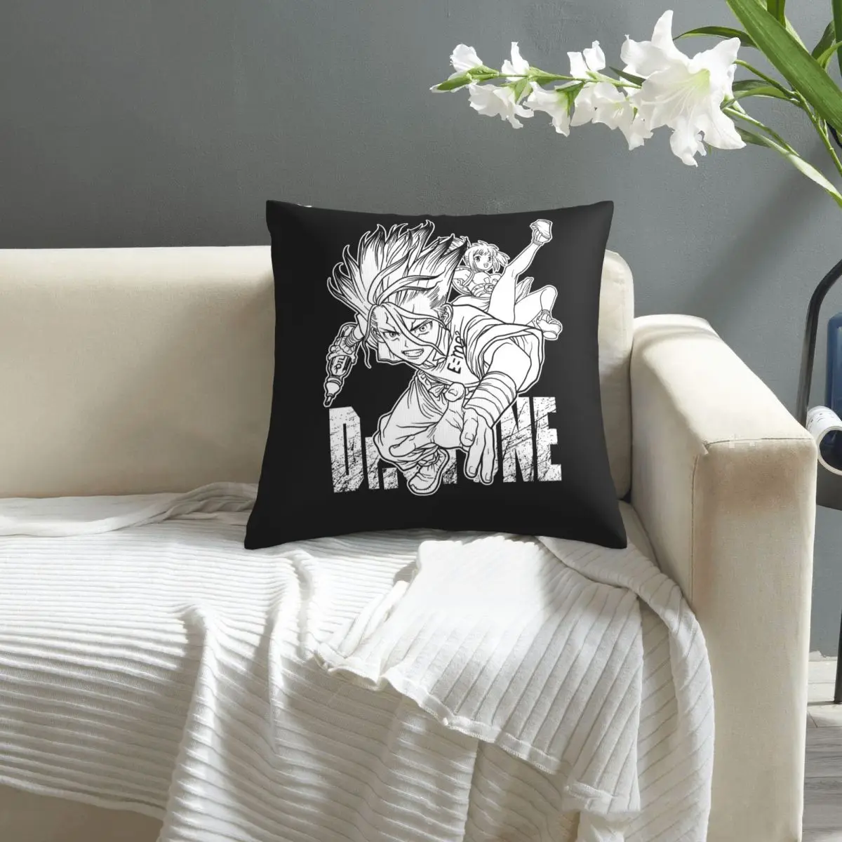 

Dr Stone - Senku Graffiti pillowcase printed cushion cover sofa waist pillow pillow cover