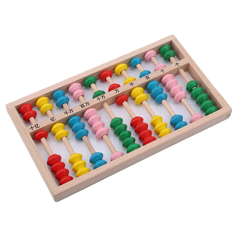 Деревянные Abacus развивающие игрушки математические арифметические занятия милые цветные детские игрушки