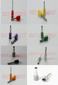 

100pcs/Pack E2508 E2510 E2512 E2518 E4009 E4012 E4018 E6012 E6018 Insulated Ferrules Terminal Block Cord End Wire Connector
