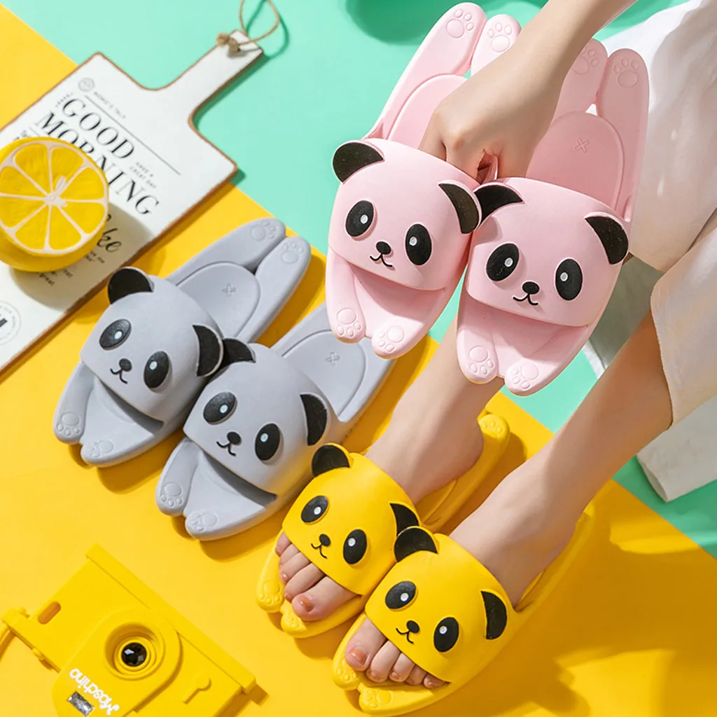 Тапочки милые детские тапочки с рисунками из мультфильмов домашние Нескользящие