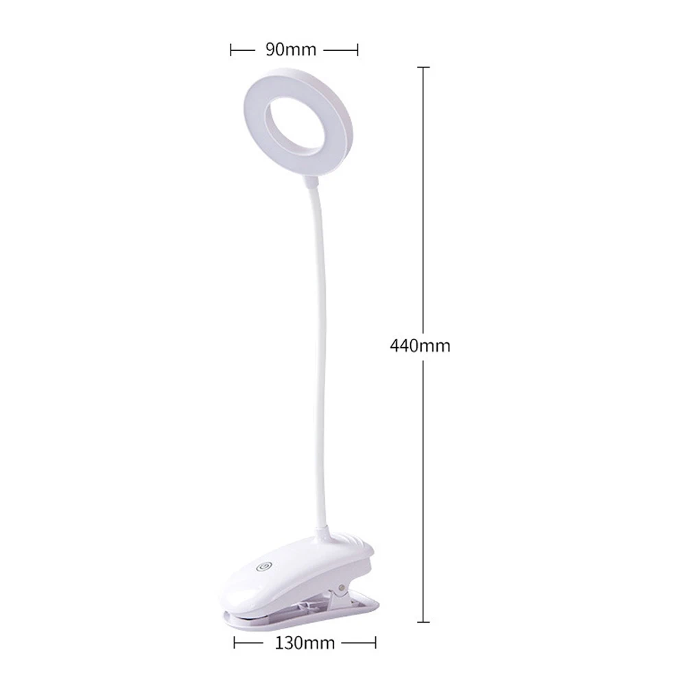  LED Table Lamp Touch On/off Switch 3 Modes Clip Desk Lamp 7000K Eye Protection Desk Light Dimmer Re - 4000134261370