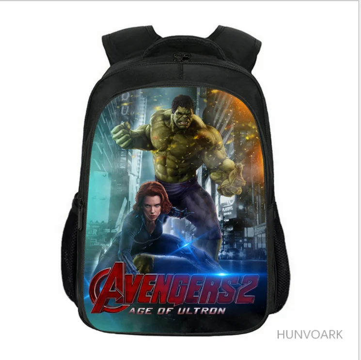 Fashion Mochilas 16 Pollici Stampa Avenger Cartoon Hulk Bambini Zaino Per Tennager Ragazzi Zainetto Per Bambini Borse Da Scuola