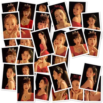 

40 Pcs Red Velvet Concert Photo Lomo Cards Photocards Collective Cards Fashion K-POP Fans Collection Gifts Metal Box