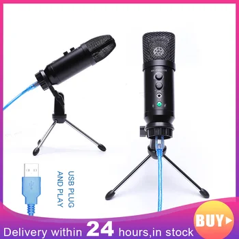 

XH-06 USB Microphone With Reverb Volume Adjustable Monitor Headset Capacitance Microphone Sound Free Card Plug And Play Mk-F500