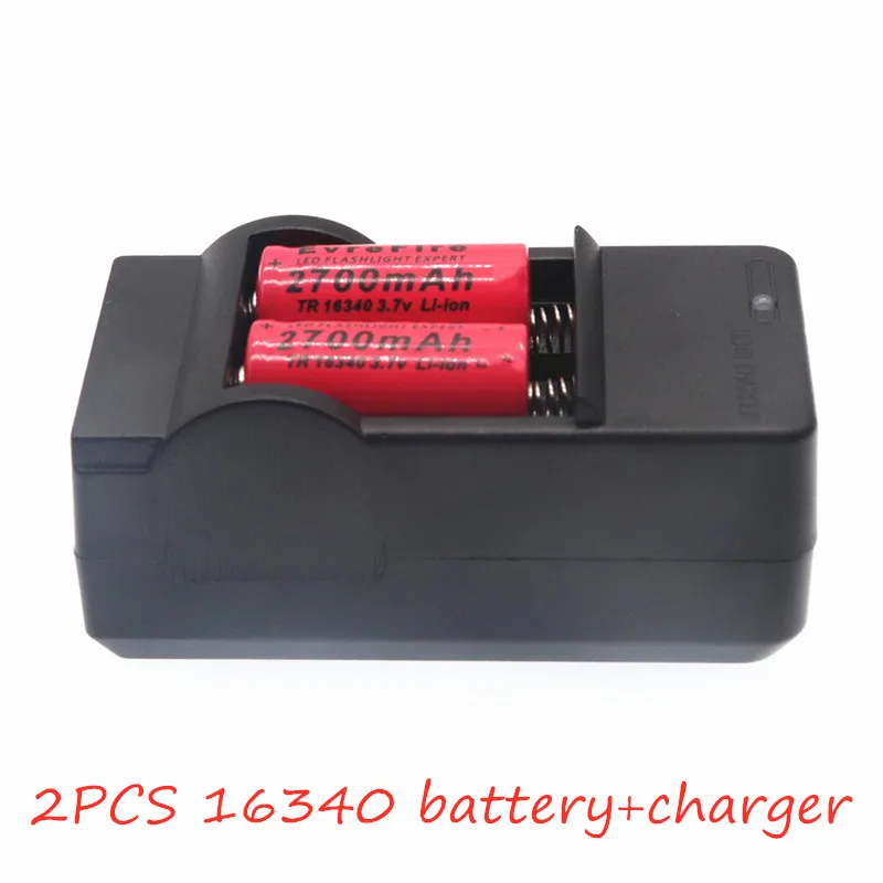 2700mAh перезаряжаемый 3,7 V литий-ионные 16340 батареи CR123A аккумулятор для светодиодного фонарика путешествия настенное зарядное устройство для 16340 батареи