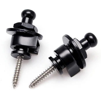 

2PCS Strap Lock Security Lock End Button Guitar Straps Belt buckle for guitar