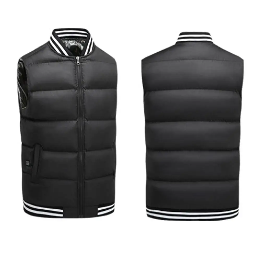 

2020 Winter Heating Vest Jackets Man Smart USB Infrared Heating Cotton Coat Cold-proof Outdoor Hiking Thermal Vests Clothing
