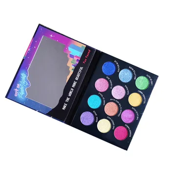 

12 Color Mashed Potato Eyeshadow Palette Shimmer GlitterPearlescent Easy Coloring Waterproof Makeup Halloween Cosmetics