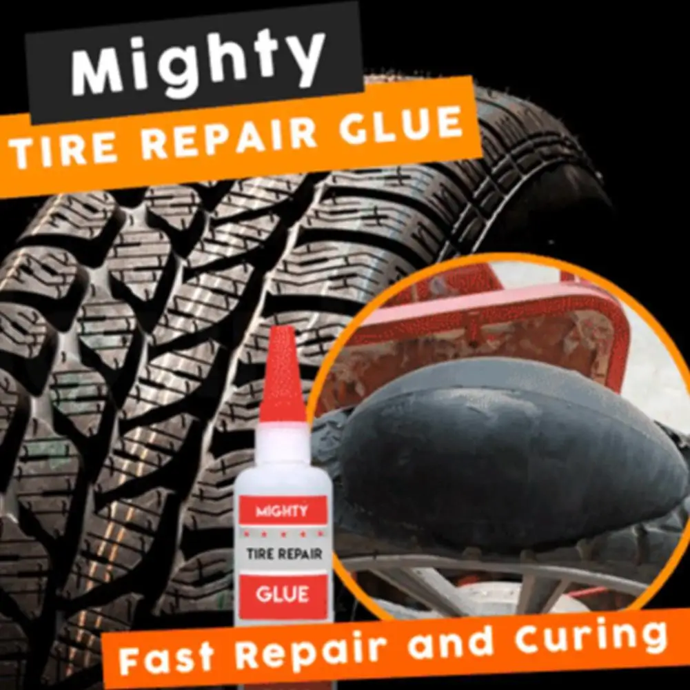 30 мл Mighty Tire Repair клей для шин, прокол, герметик, клей для велосипеда, автомобиля, ремонт шин, пластмасса, дерево, керамика, ремонт, сварка