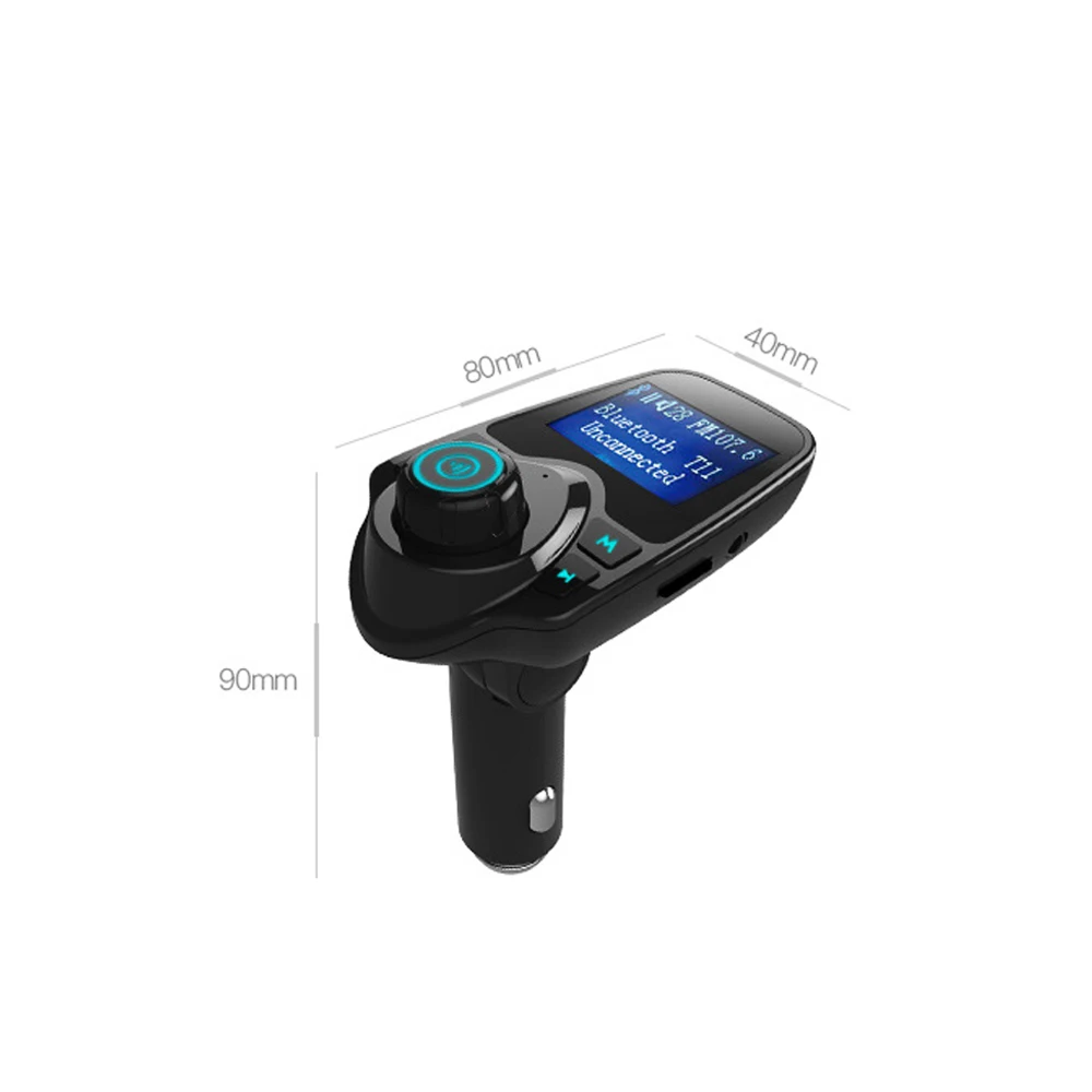TOSPRA Bluetooth fm-передатчик Aux модулятор беспроводной Автомобильный MP3-плеер громкой связи автомобильный комплект 3.1A Быстрая зарядка двойной USB ЖК-дисплей