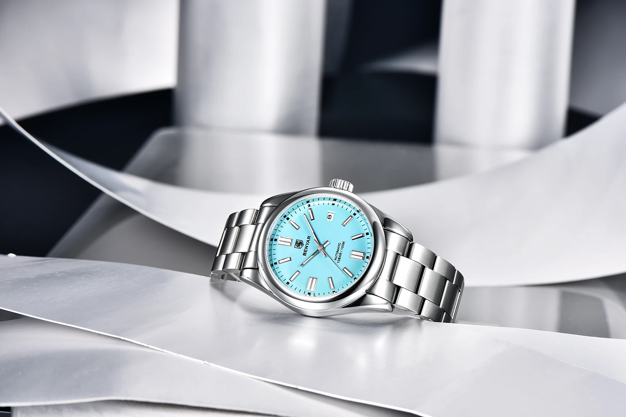 2021 New BENYAR 39MM Men's Watches Mechancial Watch Men Luxury Automatic watch for men Stainless steel Waterproof Clock Man