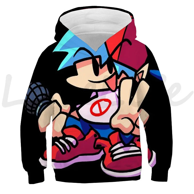 thumbnail image 1 of Nueva sudadera con capucha con estampado 3D Friday Night Funkin para niños, ropa para niños, sudadera de moda para niños, ropa de calle, juego de anime, camisetas de gran tamaño, 1 of 5