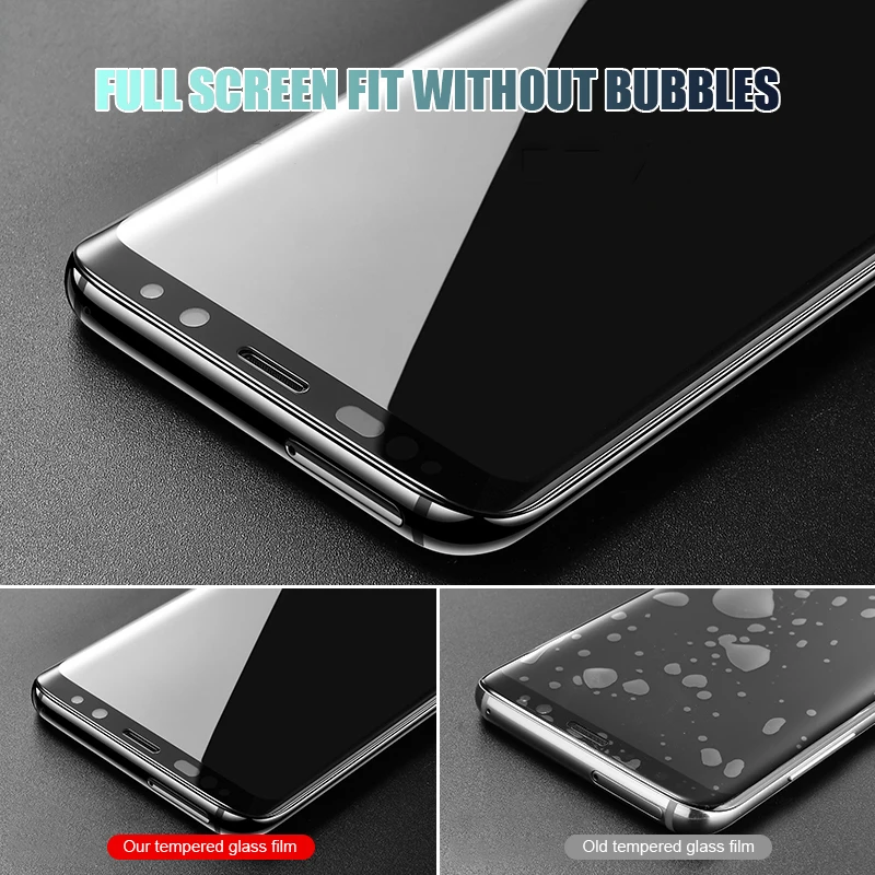Полное покрытие закаленное стекло для samsung Galaxy S8 S9 S10 Plus s10e Защитное стекло для samsung S10 Lite S7 edge защита экрана
