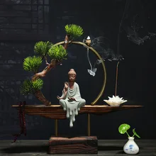 Бросился Encens Zen курильница с обратным потоком керамические предметы домашнего интерьера монах гостиная крыльцо тщательно отобранные специи подарки