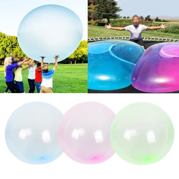 

130cm Giant Bubble Ball Big Balloon Air Water Filled Magic Bubble Ball Children Outdoor Inflatable Toys Summer Party Supplies