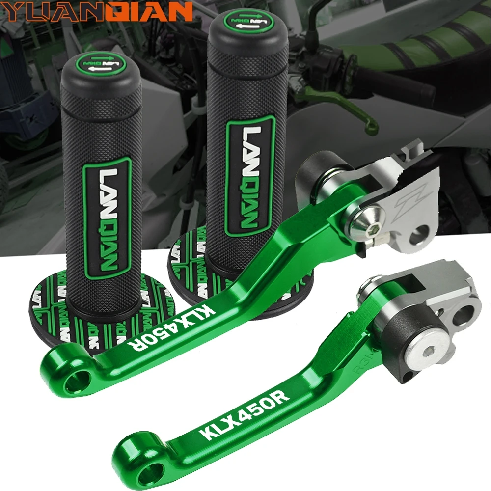 

For KAWASAKI KFX450R Dirt Bike Brake Clutch Levers handle bar grips KFX 450R 450 R 2006-2014 2013 2012 2011 2010 2009 2008 2007