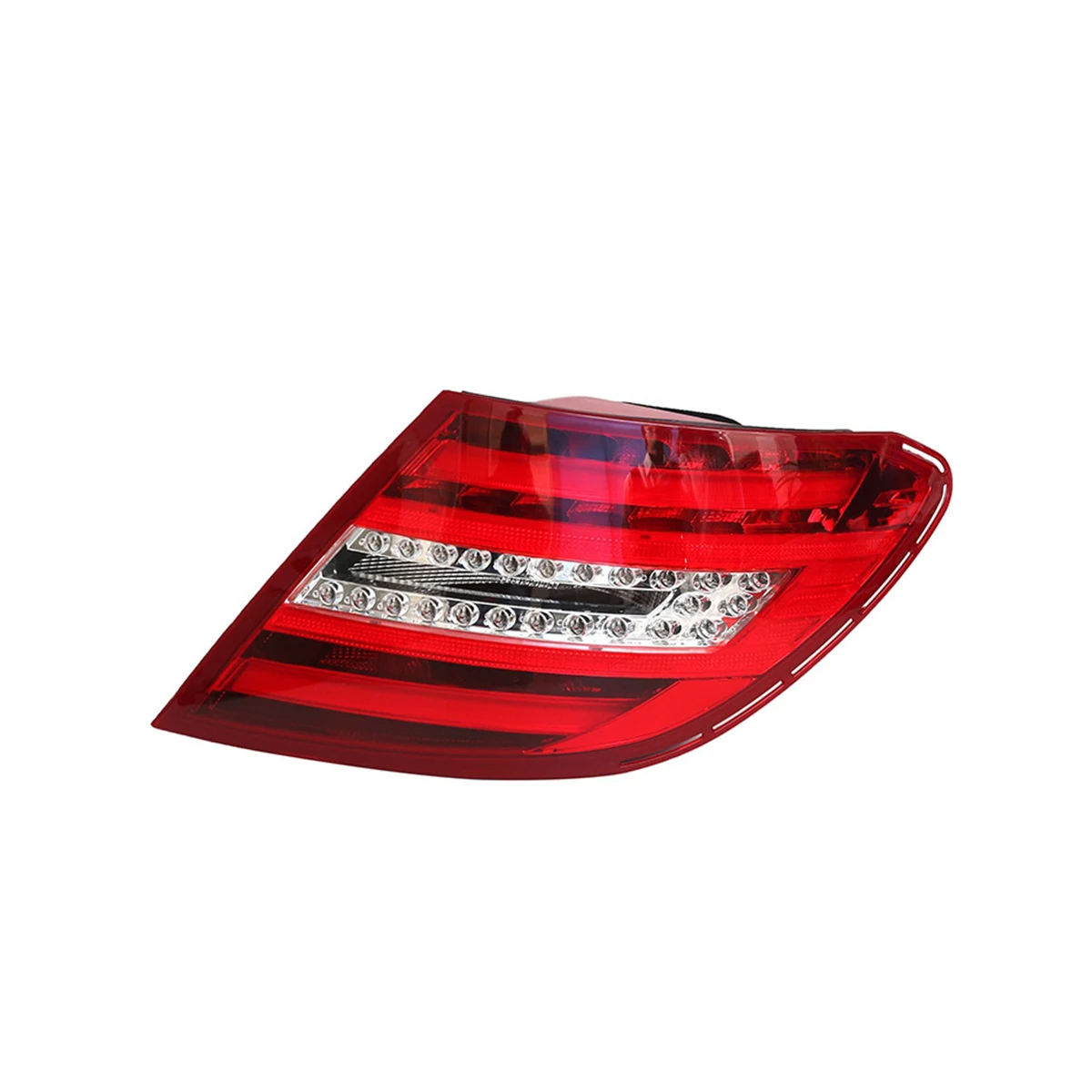 Светодиодный задний светильник s для Mercedes-Benz 2011- W204 C Class C250 C350 C63 12V автомобильный светильник в сборе, красный прозрачный АБС-пластик