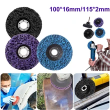 Disque de polissage pour peinture, roue de ponçage, pour enlever la rouille, en acier inoxydable, accessoires pour meuleuse d'angle