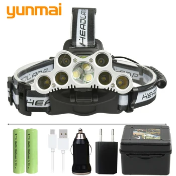 

Led Headlamp XM-L T6 8000lm Powerful Headlight Zoom Head Lamp Light Flashlight Torch Lantern for Fishing Camping