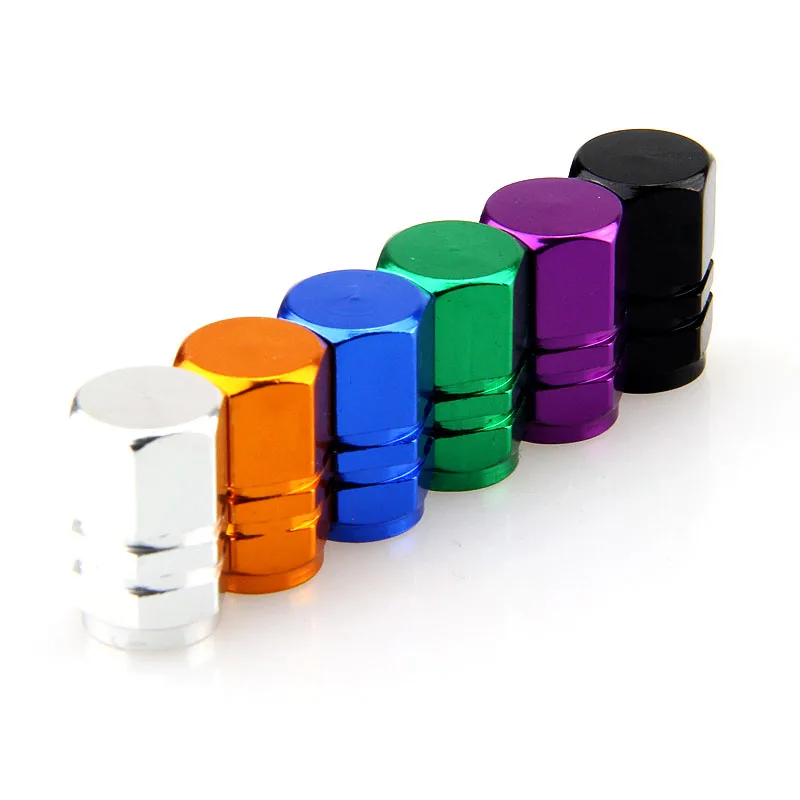 Cubierta de válvula de neumático de aleación de aluminio, tapones antipolvo de aire