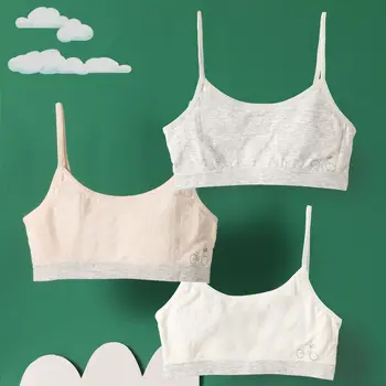 

New Style Japanese-style Girls Developing Paper Chest 8-16 Years GIRL'S Underwear Junior High School Students Seamless Vest Tube