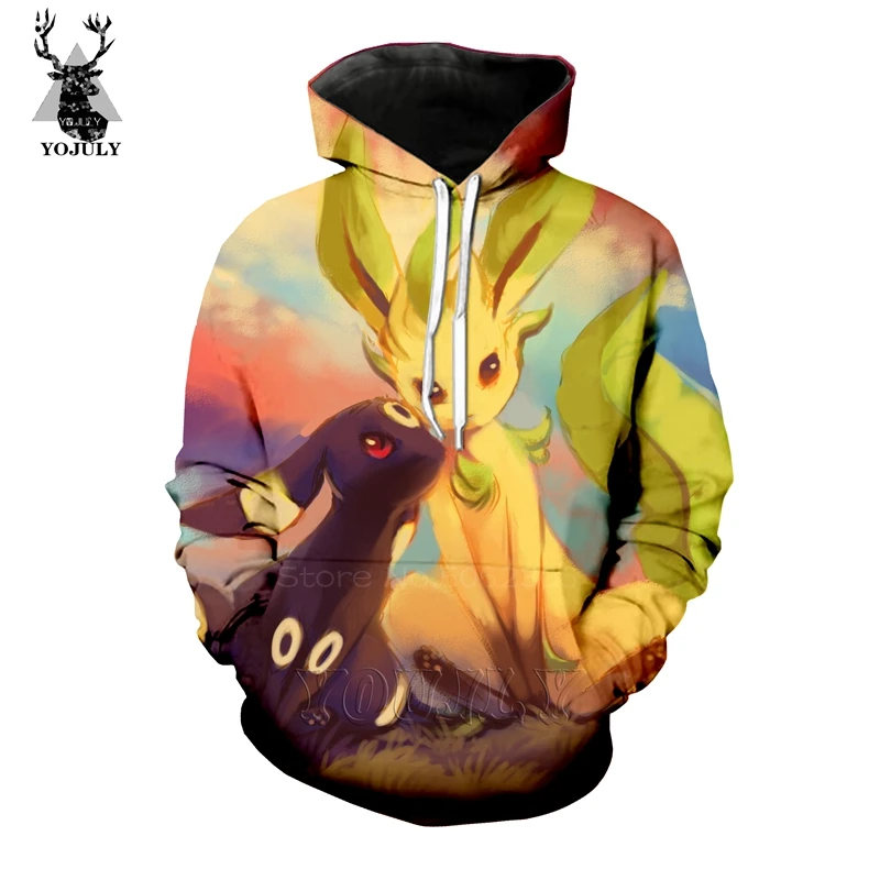 Покемон толстовки Мода off white Мужская толстовка 3D Аниме Пикачу Lil открытый топы хип хоп Уличная странные вещи пуловер 25
