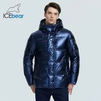 ICEbear 2021 autumn and winter new men's hooded casual down jacket thick and warm men's winter clothing MWY20867D 1