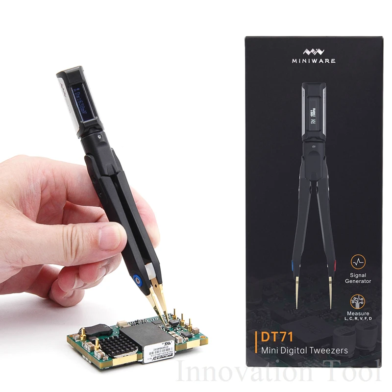 DT71 Мини цифровой Пинцет Smart SMD тестер Портативный LCR измеритель диодный резистор