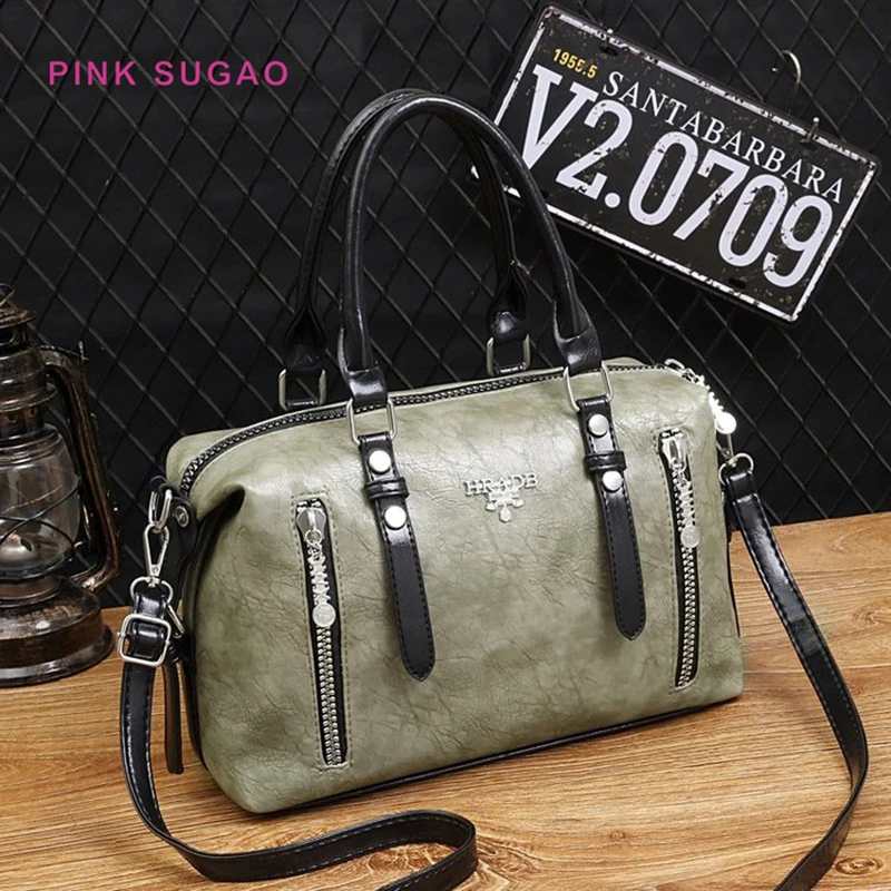

Pink sugao crossbody bag for women purses and handbags leather ladies hand bags designer tote bag high quality beach bag new