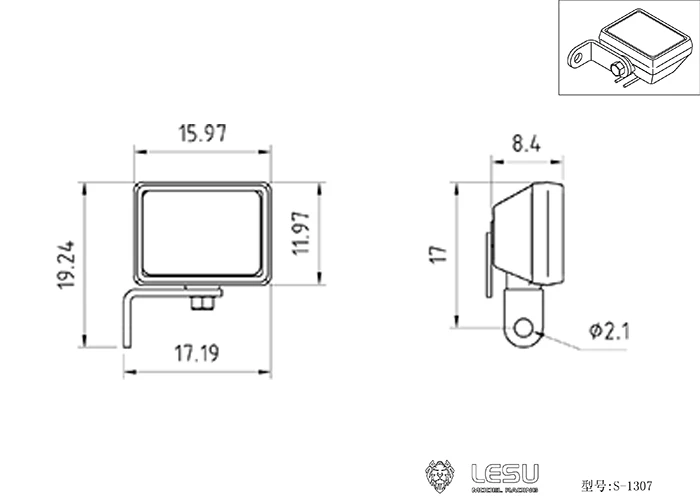 RC Lesu Spotlight Ersatzteile für 1/14 hydraulischer Ac360 C374 Bagger Et30H Th18394-Smt2 – Detail 1