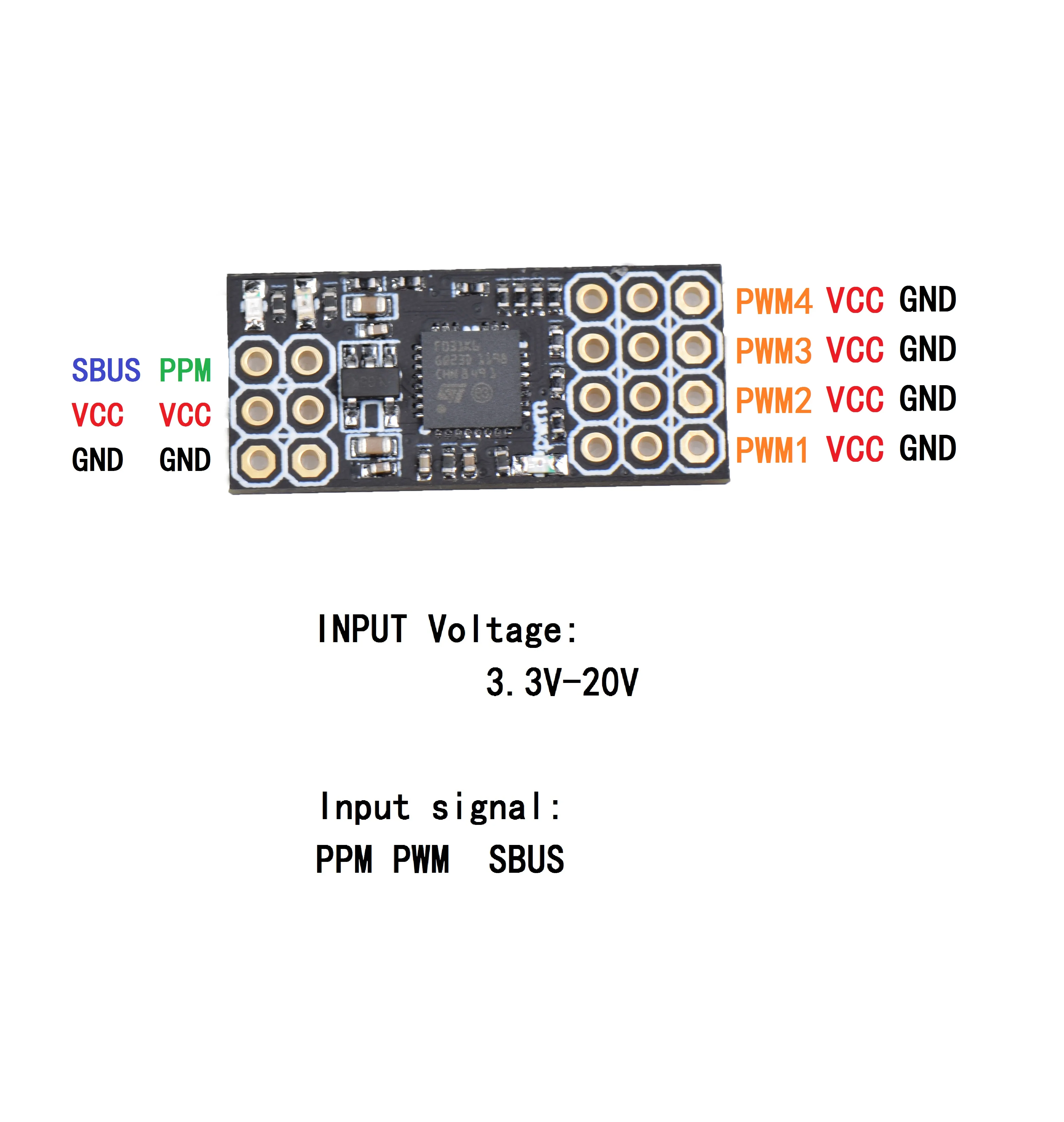 SPP-S SBUS PPM PWM модуль преобразования сигнала приемник конвертер Поддержка 8ch вход/выход 3,3-20 в части для радиоуправляемого дрона