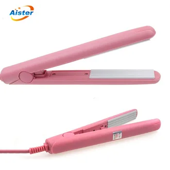 

New Mini Curls Hair Straightening Iron Pink Ceramic Curling Iron Corrugate Hair Iron Styling Tools Volume Hair Curler EU Adapter