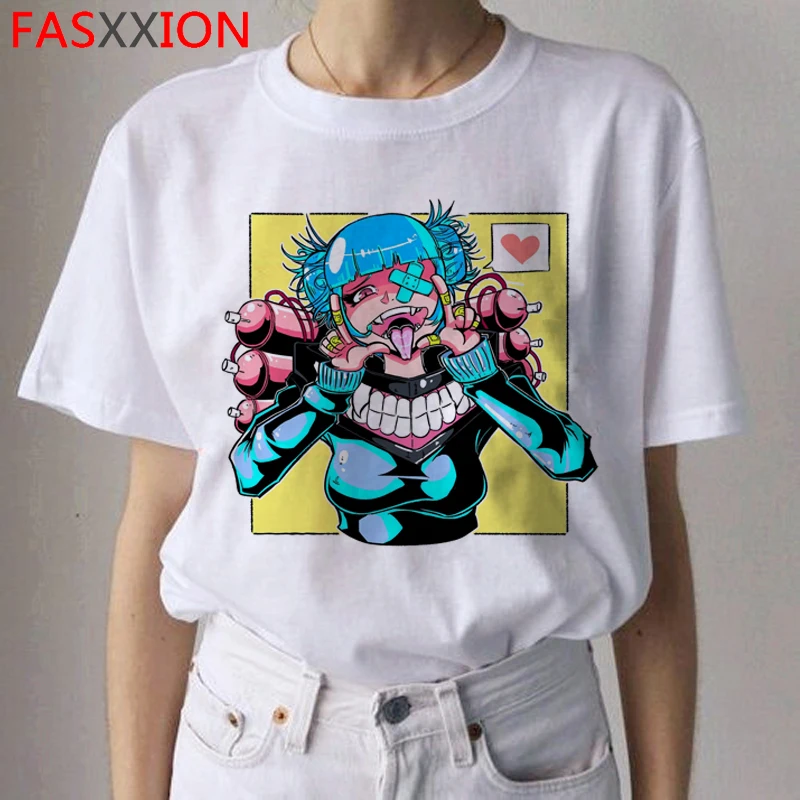 Senpai Ahegao Harajuku футболка женская Ullzang Himiko Toga футболка Boku No Hero Academy Hentai футболка 90s футболки с графическим изображением Женская - Цвет: 9439
