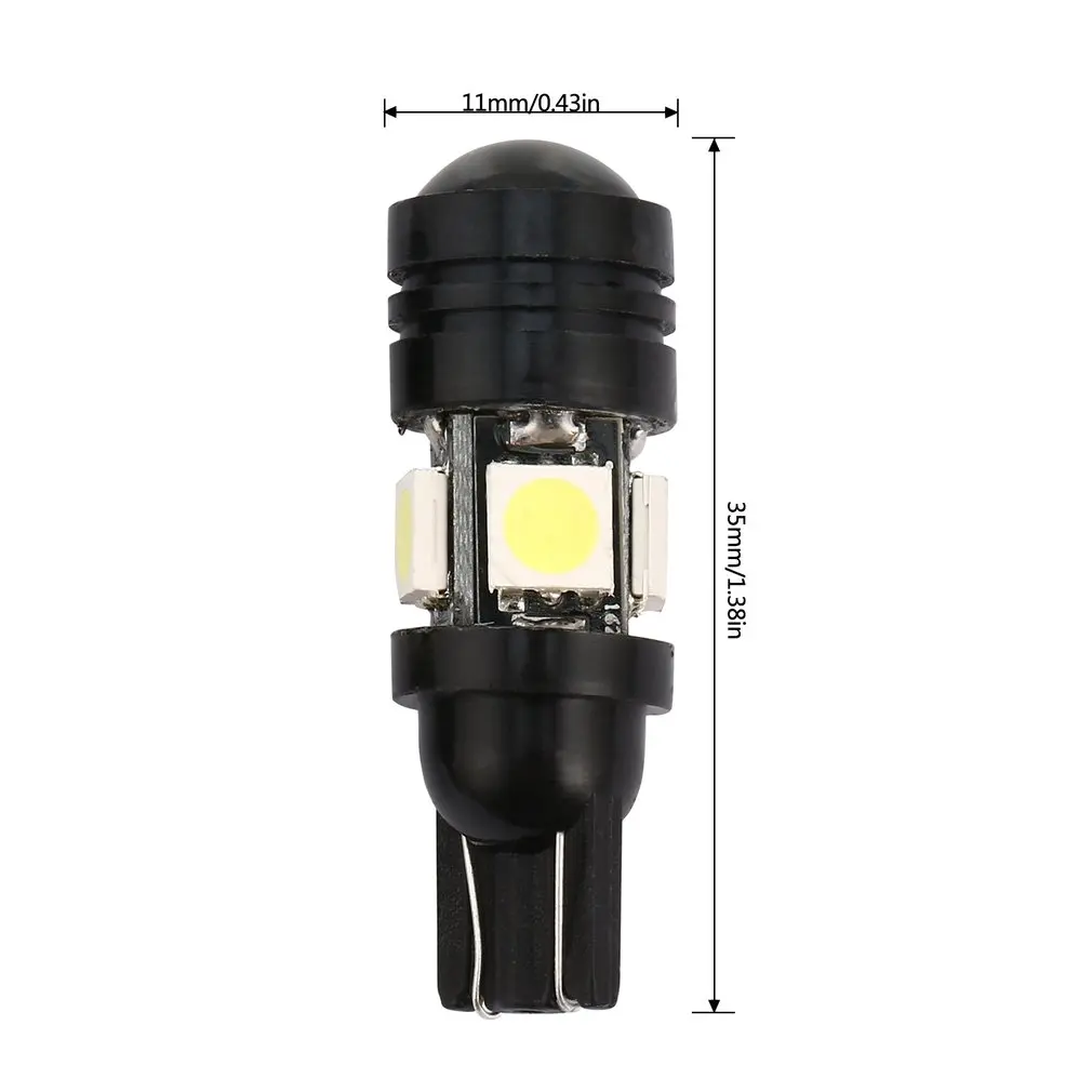 2pcs T10 LED W5W Car LED Fog Light Auto Lamp 12V with Projector Lens for Ford for Focus Interior Packing Car Styling