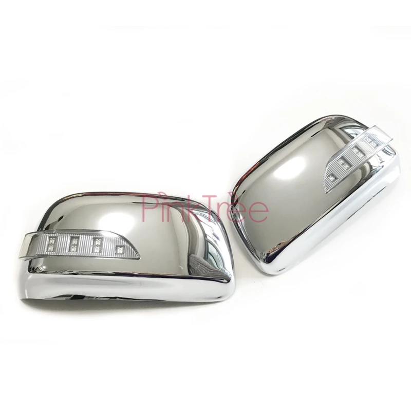 Хромированная крышка зеркала двери для Toyota Fortuner SW4 2012 2013 2014 2015 светодиодный