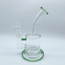 Vase en verre de 10 pouces, Pipe à fumer, accessoires pour narguilé vert, Tubes à fumer, décoration de maison, cadeaux pour amis, nouvelle collection