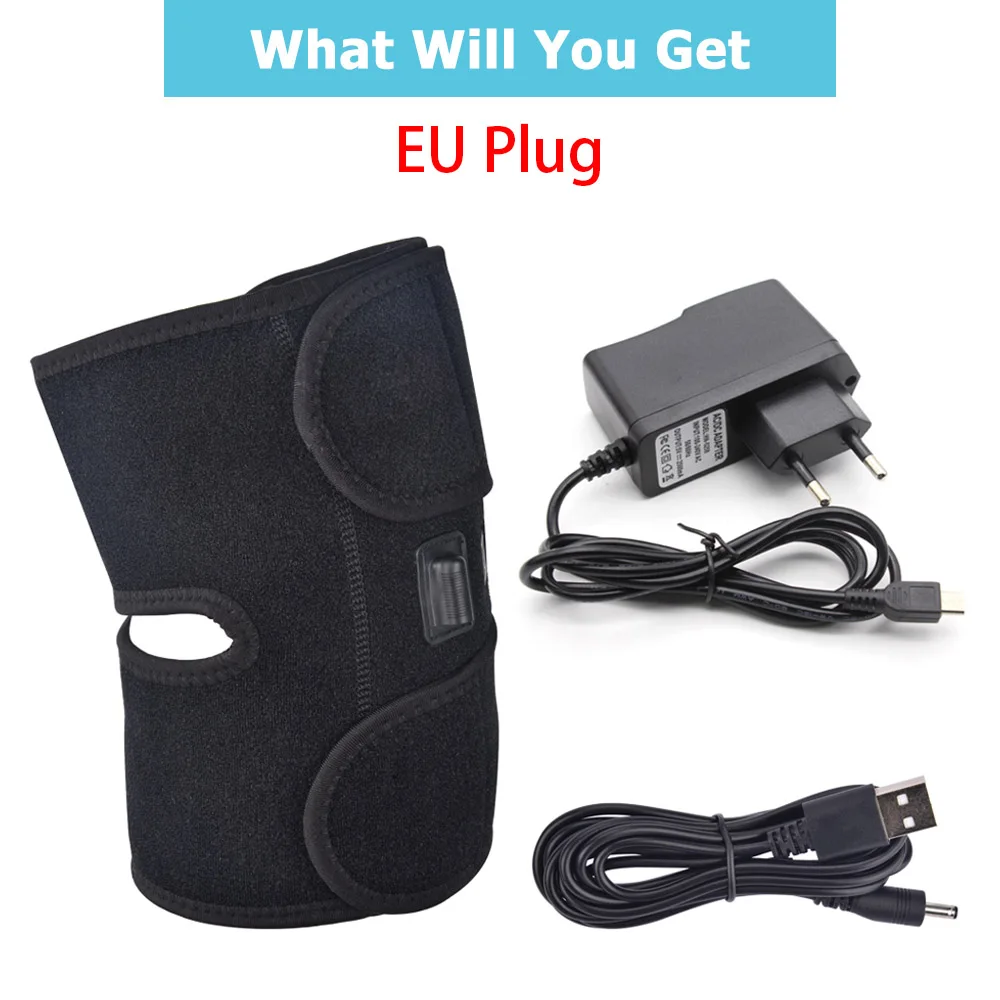 Heating Knee Brace support EU plug