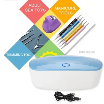 

UV LED Nail Art Disinfecting Machine Manicure Metal Plastic Tool Sterilizer Box Nails Accessories Manicure Vacuum Cleaner
