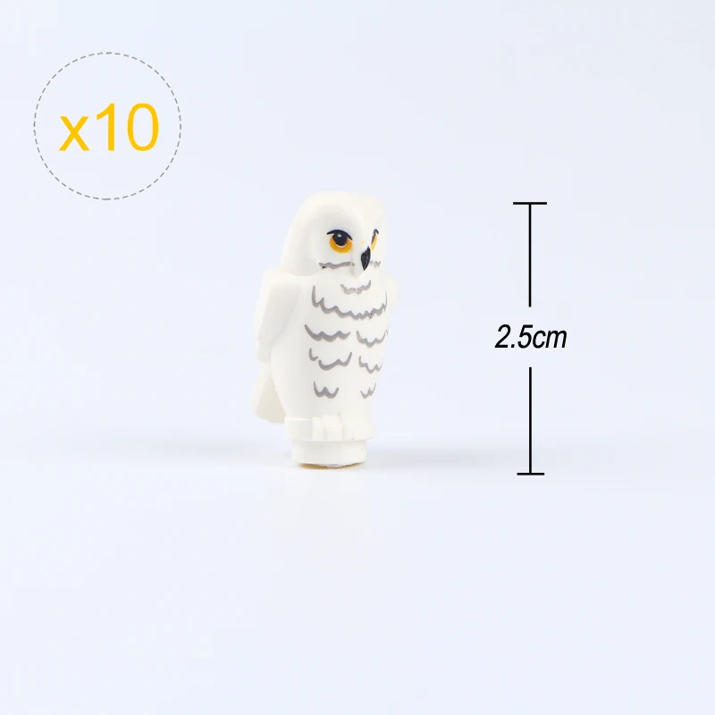 10Pcs/lLot Owls Cat Snake Chick Dog Rat Animal Farm Series Montessori Teaching Aids Building Blocks Kids Gifts Toys For Children