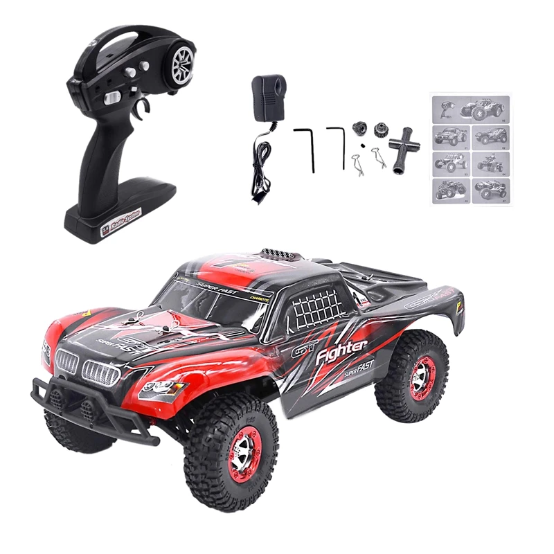 

KW-C01 RC Cars 1/12 4WD Off-Road Remote Control Car, High Speed 35Km/H Traxxas RC Truck/Monster Truck, Best RC Buggy Toy for Adu