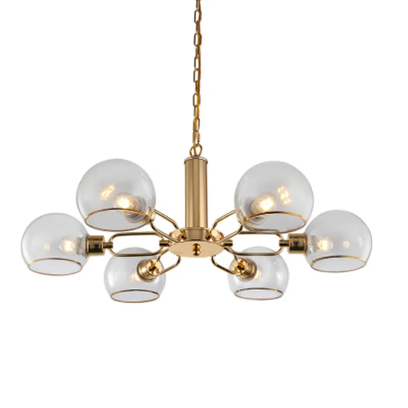 

Post-modern personality designer creative multi-glass ball pendant light nordic magic beans bubble molecules LED pendant lamp