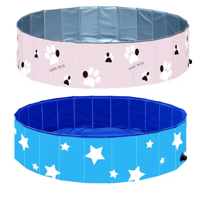 Silicone Foldable PVC Baby Take a bath Bathtub Non-Slip Foot Bath Bucket Folding Portable Pet Dog Cat Bathtub Bathroom Bath Pool 2