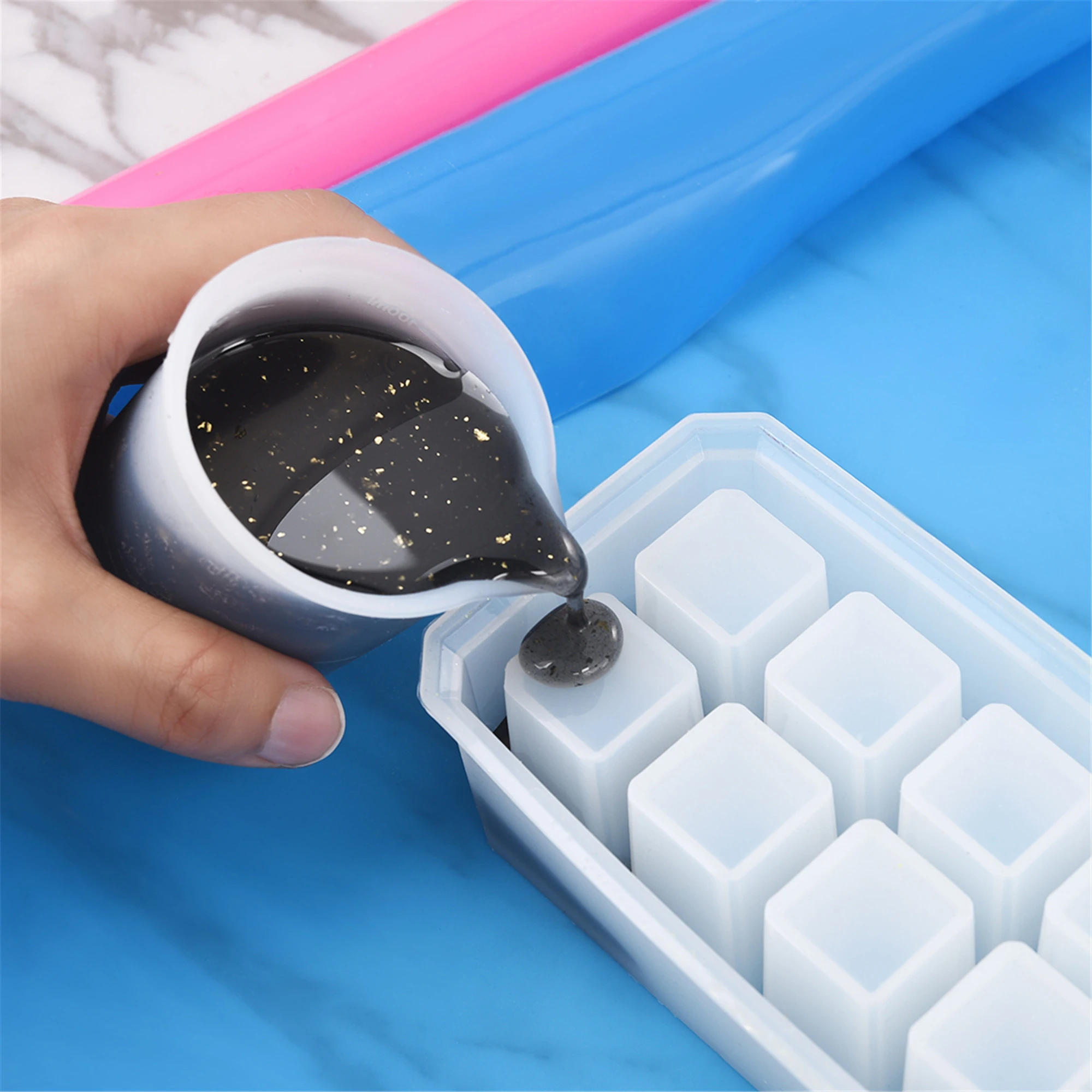 Прессформы эпоксидные кристаллические формы литье ювелирных изделий коробка